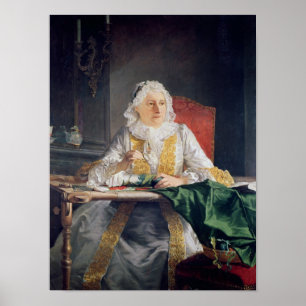 Portrait of Madame Antoine Crozat, 1741 Poster