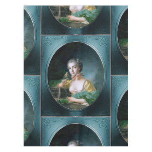 Portrait Of Madame Badouin by François Boucher Tablecloth