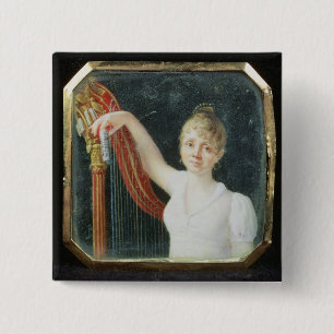 Portrait of Madame Beaumont 15 Cm Square Badge