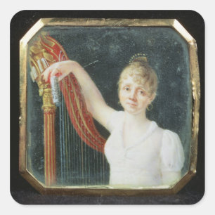 Portrait of Madame Beaumont Square Sticker