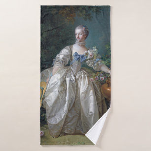 Portrait of Madame Bergeret, Boucher Bath Towel