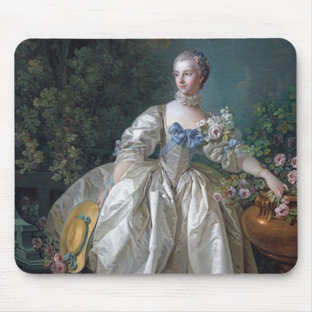 Portrait of Madame Bergeret, Boucher Mouse Pad (Front)