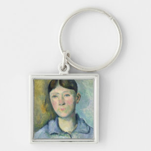 Portrait of Madame Cezanne, 1885-90 Key Ring