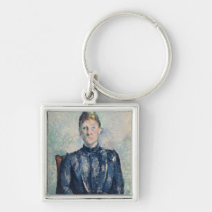 Portrait of Madame Cezanne, c.1890 (oil on canvas) Key Ring