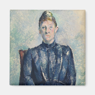 Portrait of Madame Cezanne, c.1890 (oil on canvas) Magnet