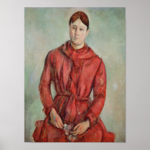 Portrait of Madame Cezanne Poster