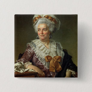 Portrait of Madame Charles-Pierre Pecoul, nee Pota 15 Cm Square Badge