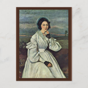 Portrait Of Madame Charmois By Corot Jean-Baptiste Postcard