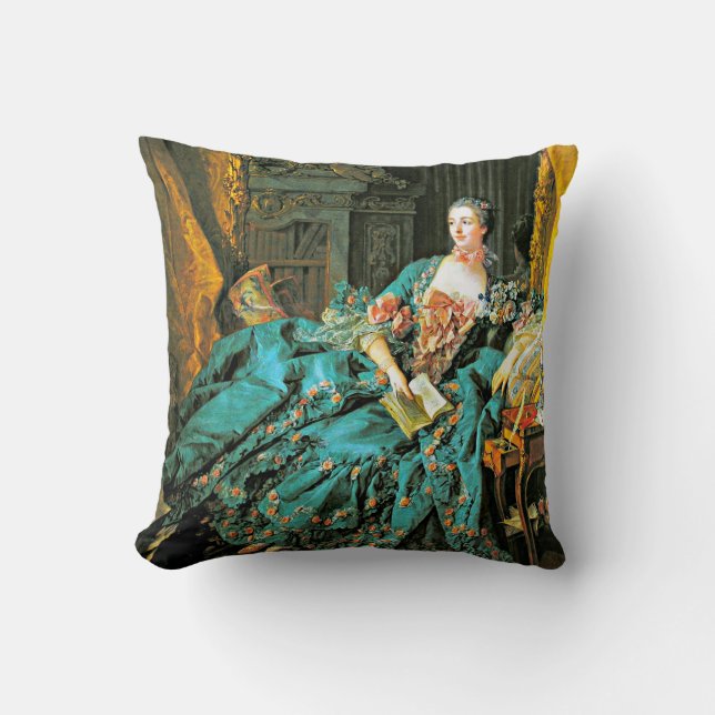 Portrait of Madame de Pompadour Cushion (Front)