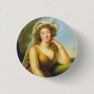 Portrait of Madame du Barry 3 Cm Round Badge