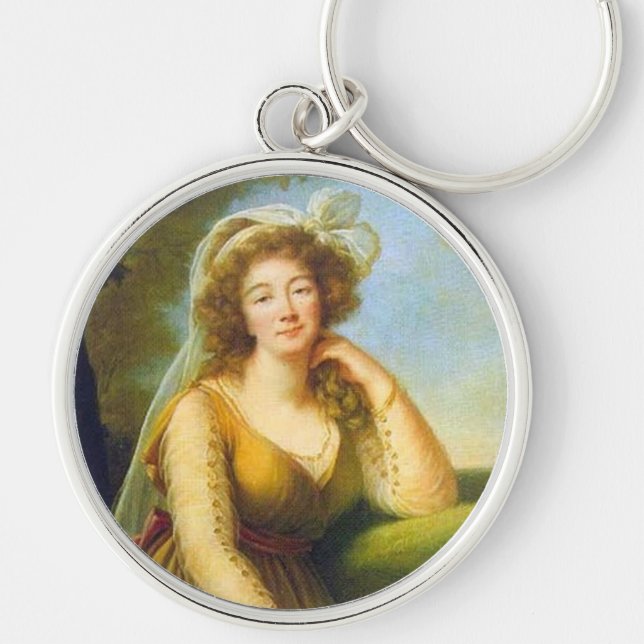 Portrait of Madame du Barry Key Ring (Front)