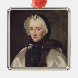 Portrait of Madame Francoise de Graffigny Metal Ornament