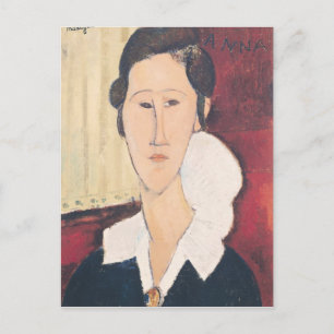 Portrait of Madame Hanka Zborowska, 1917 Postcard