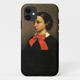 Portrait of Madame Jacquet (oil on canvas) iPhone 11 Case