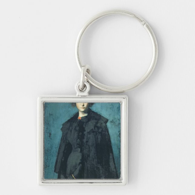 Portrait of Madame Laura Leroux Key Ring (Front)