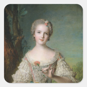 Portrait of Madame Louise de France Square Sticker