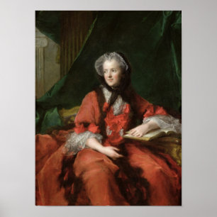 Portrait of Madame Maria Leszczynska 1748 Poster