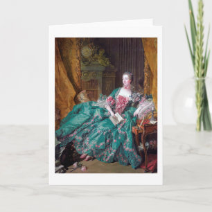 Portrait of Madame Pompadour, Boucher Card