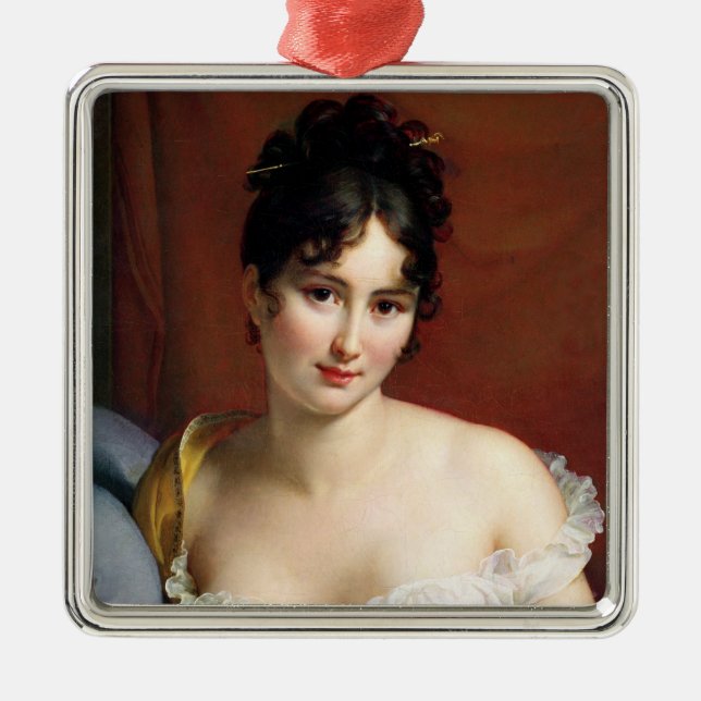 Portrait of Madame Recamier Metal Ornament (Front)