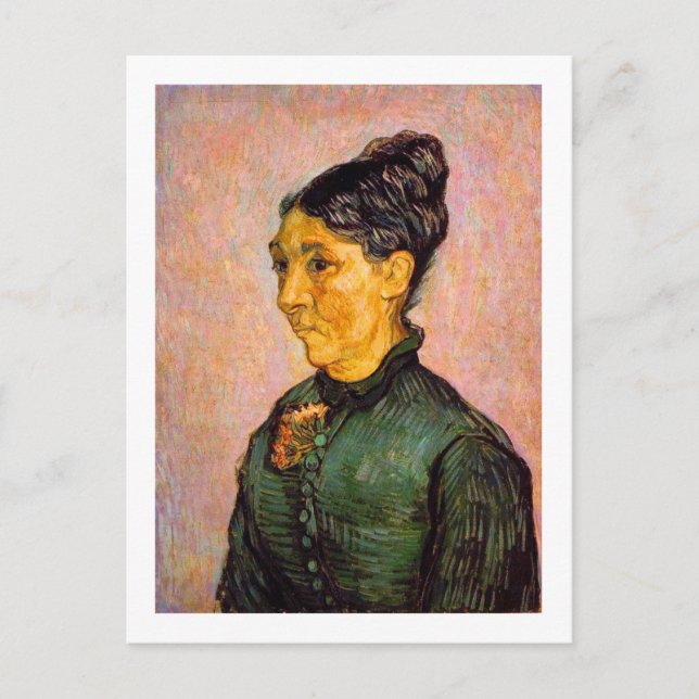 Portrait of Madame Trabuc, Van Gogh Fine Art Postcard (Front)