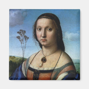Portrait of Maddalena Doni by Raphael Sanzio Magnet