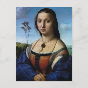 Portrait of Maddalena Doni by Raphael Sanzio Postcard