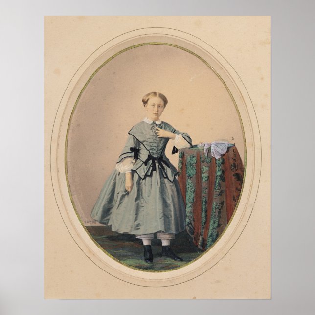 Portrait of Madeleine de Malaret Poster (Front)