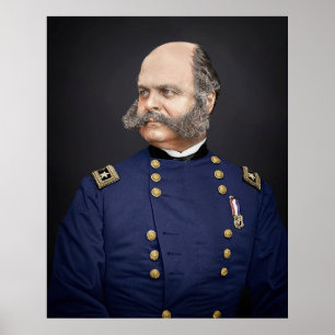 Portrait of Maj. General Ambrose Burnside Poster