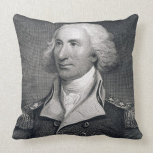 Portrait of Major General Philip Schuyler, engrave Cushion