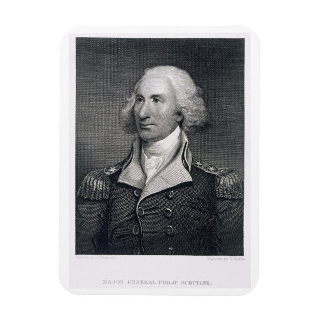 Portrait of Major General Philip Schuyler, engrave Magnet (Vertical)