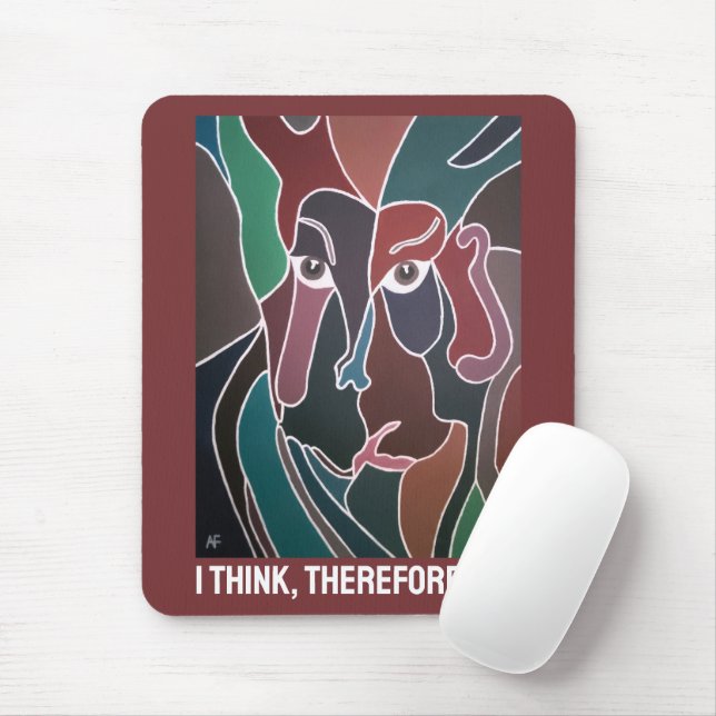 Portrait of Man Painting by Alfred Fox Mouse Pad (With Mouse)