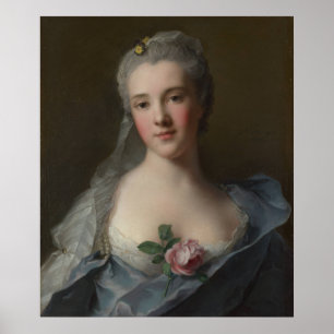Portrait of Manon Balletti - Jean-Marc Nattier Poster