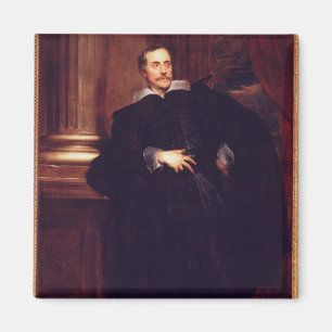 Portrait of Marcello Durazzo (oil on canvas) Magnet