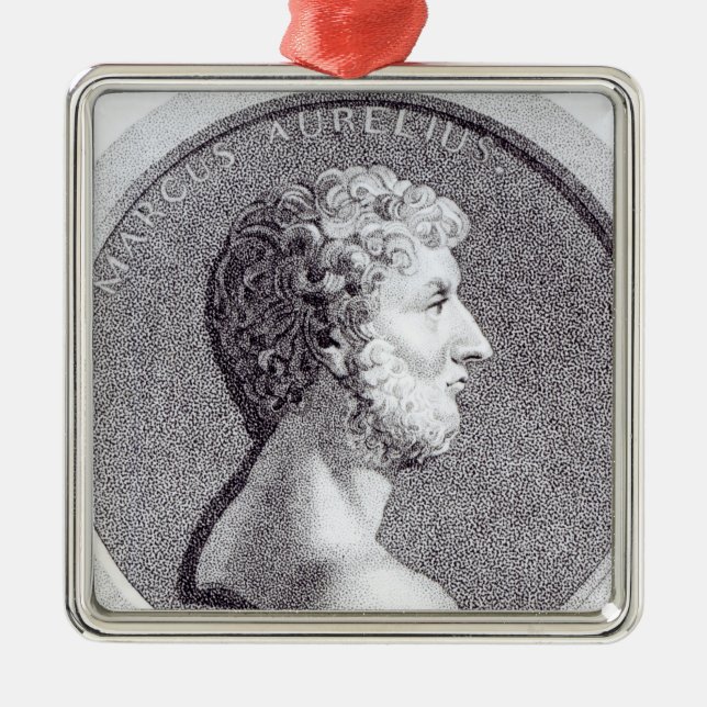 Portrait of Marcus Aurelius Metal Ornament (Front)