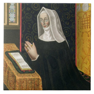 Portrait of Margaret Beaufort, Countess of Richmon Ceramic Tile