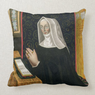 Portrait of Margaret Beaufort, Countess of Richmon Cushion