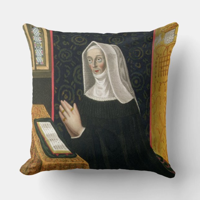 Portrait of Margaret Beaufort, Countess of Richmon Cushion (Front)