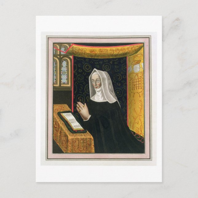 Portrait of Margaret Beaufort, Countess of Richmon Postcard (Front)
