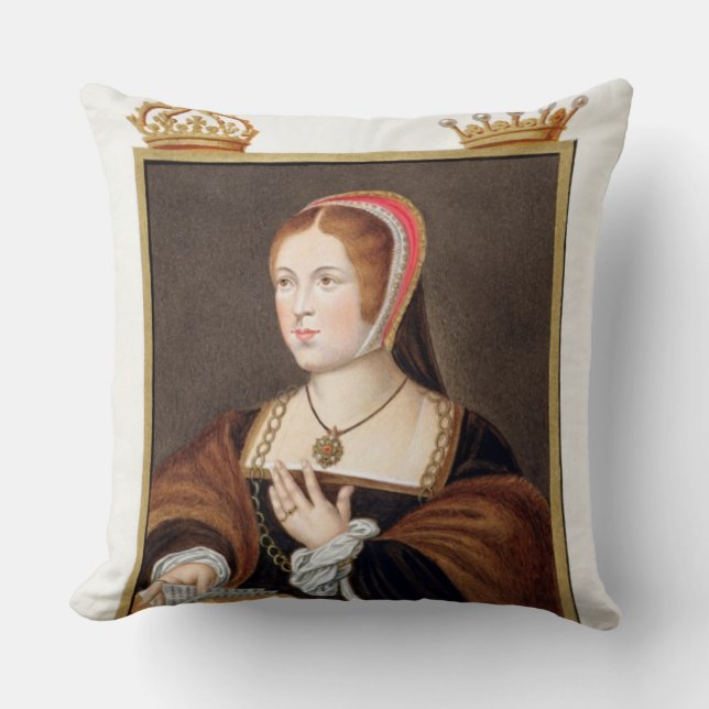 Portrait of Margaret Tudor (1489-1541) Queen of Sc Cushion (Front)