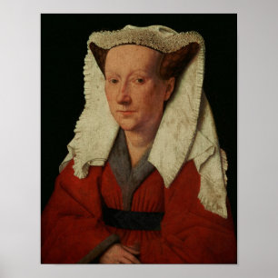 Portrait of Margaret van Eyck, 1439 Poster