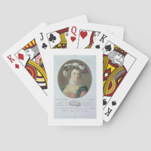 Portrait of Marguerite de Valois (1492-1549), 1787 Playing Cards