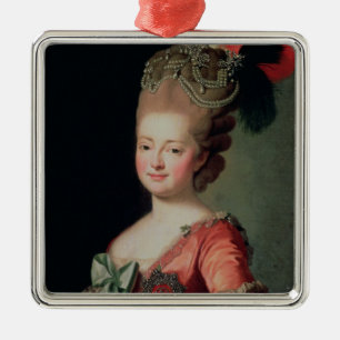 Portrait of Maria Fyodorovna Metal Tree Decoration