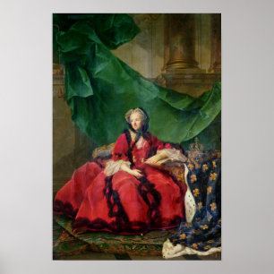 Portrait of Maria Leszczynska in Daily Dress Poster