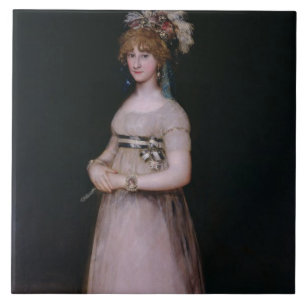 Portrait of Maria Theresa de Bourbon y Vallabriga, Tile