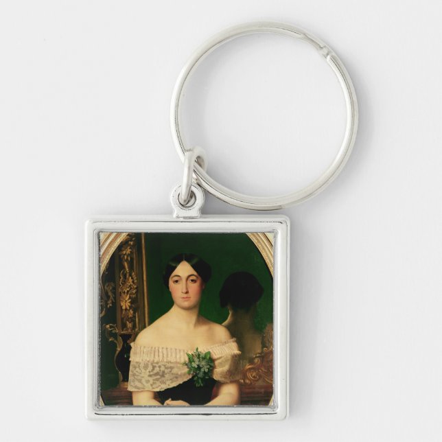 Portrait of Marianne Elisa Birch Key Ring (Front)