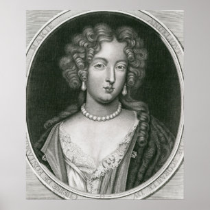 Portrait of Marie Angelique de Scoraille Poster