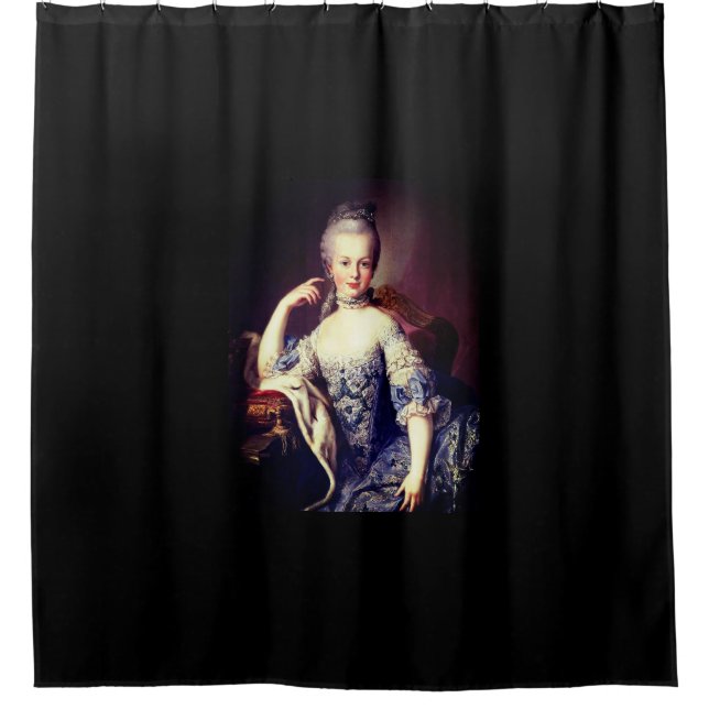 Portrait of Marie Antoinette - Martin van Meytens Shower Curtain (Front)