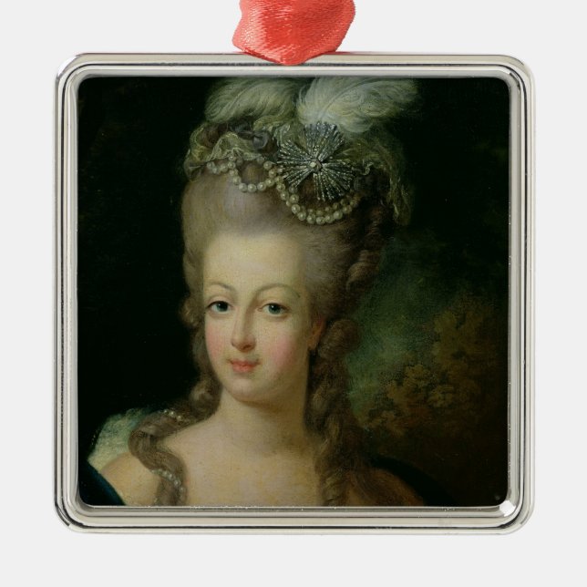 Portrait of Marie-Antoinette Metal Ornament (Front)
