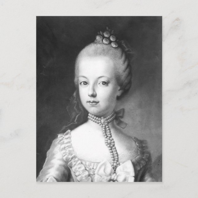 Portrait of Marie-Antoinette  of Habsbourg Postcard (Front)