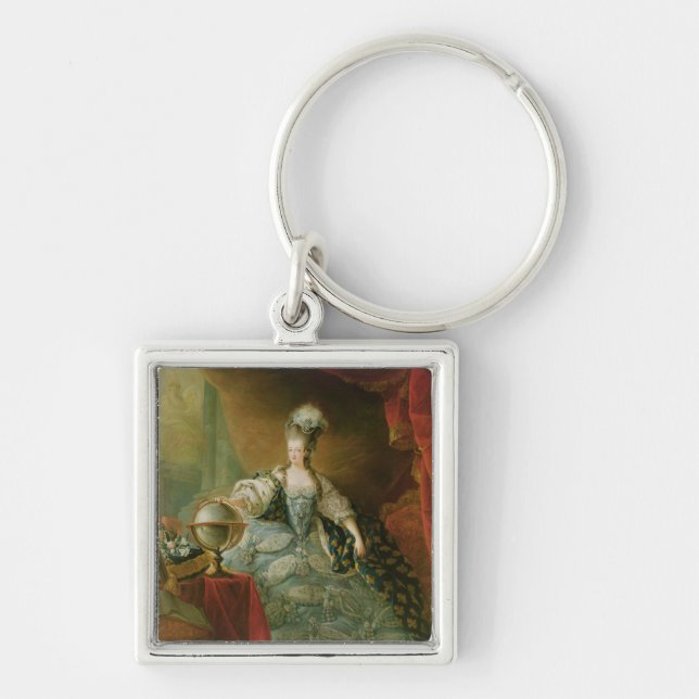 Portrait of Marie Antoinette  Queen of France Key Ring (Front)